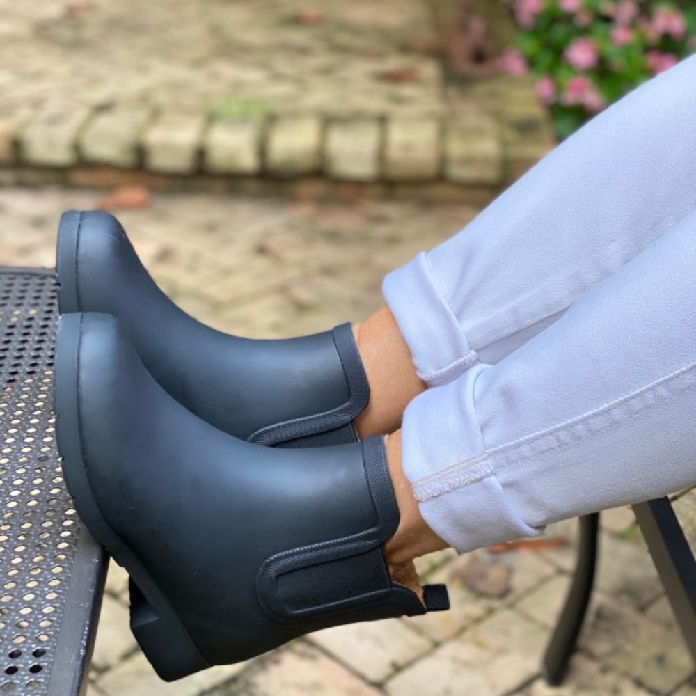 Chooka Waterproof Plush Chelsea Ankle Rain Boot
